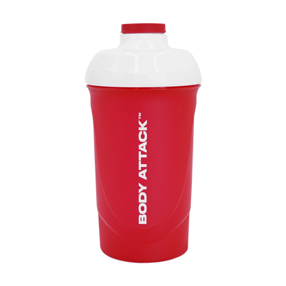 Body Attack Protein Shaker – Red White