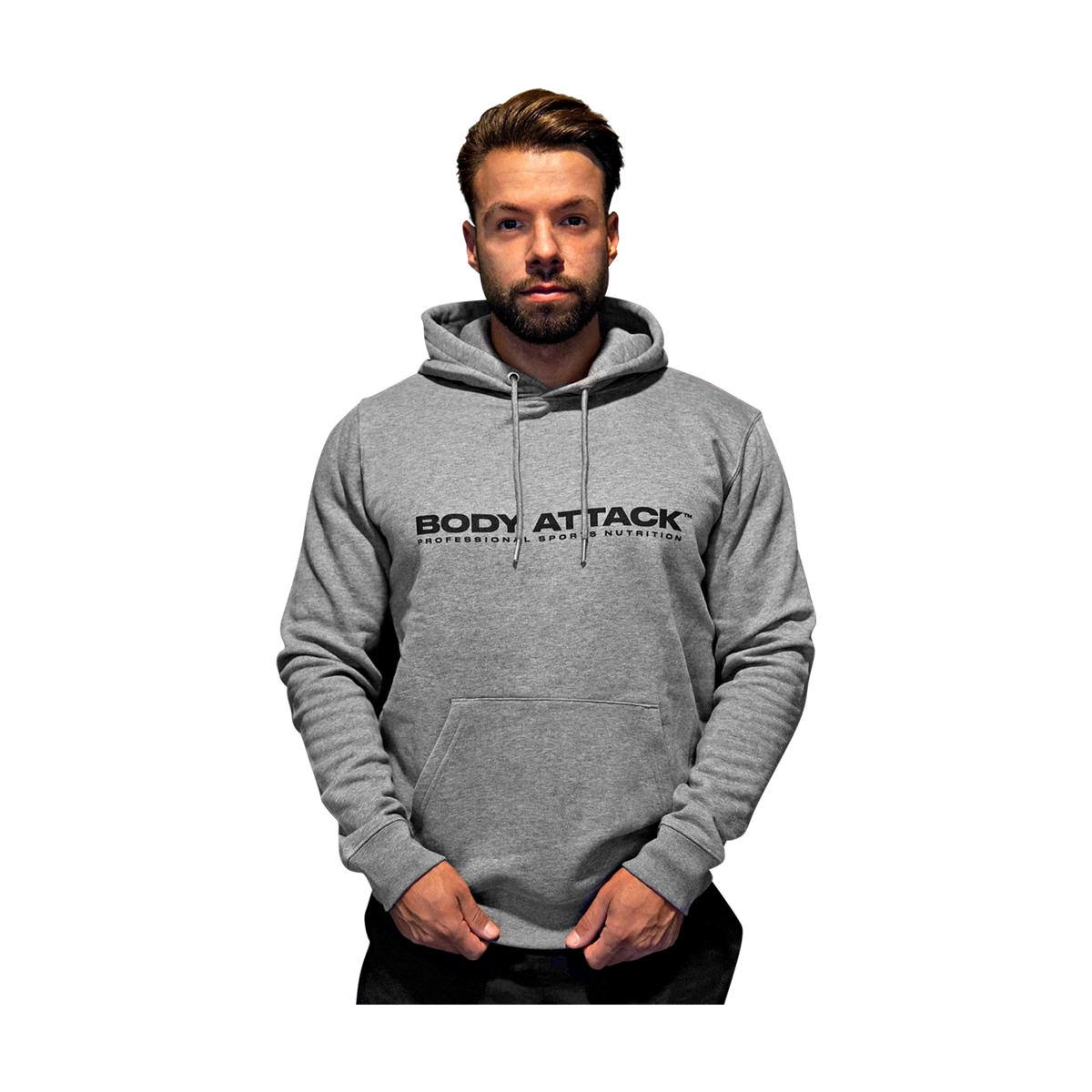 Body Attack Hoodie – Grau