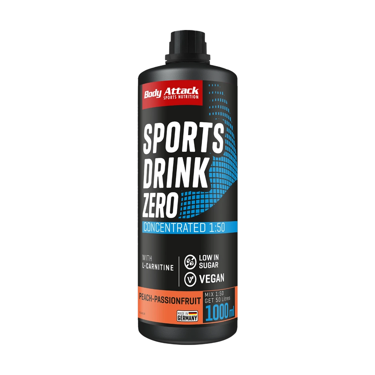 Body Attack Sports Drink Zero – Peach Passionfruit