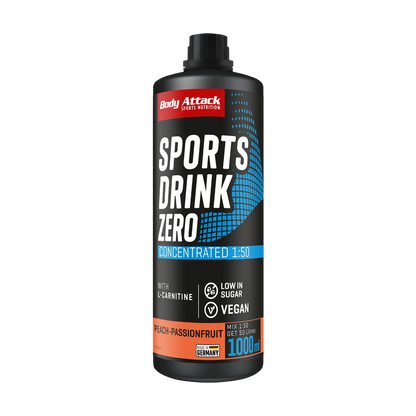 Body Attack Sports Drink Zero – Peach Passionfruit