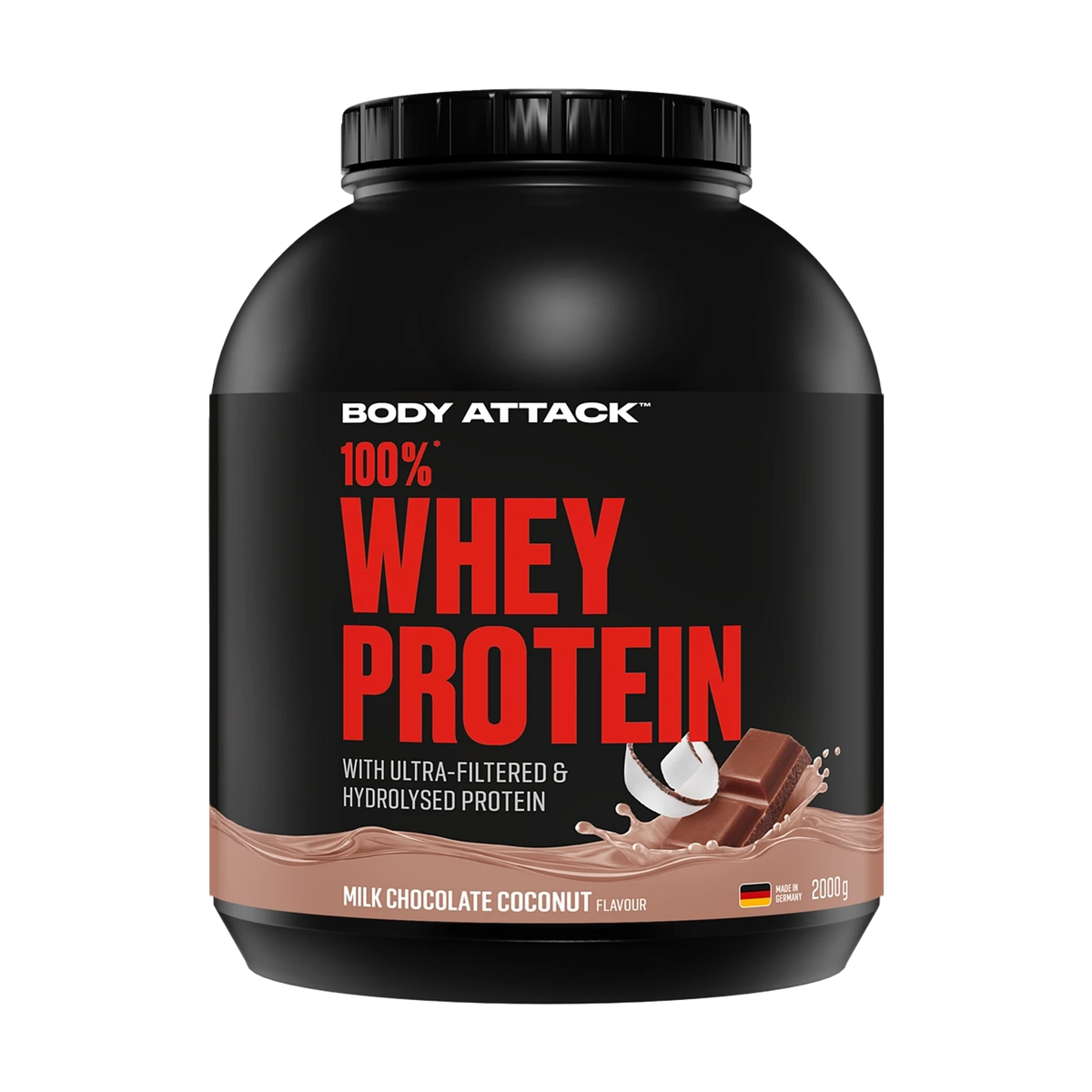 Body Attack 100 % Whey Protein – Milk Chocolate Coconut