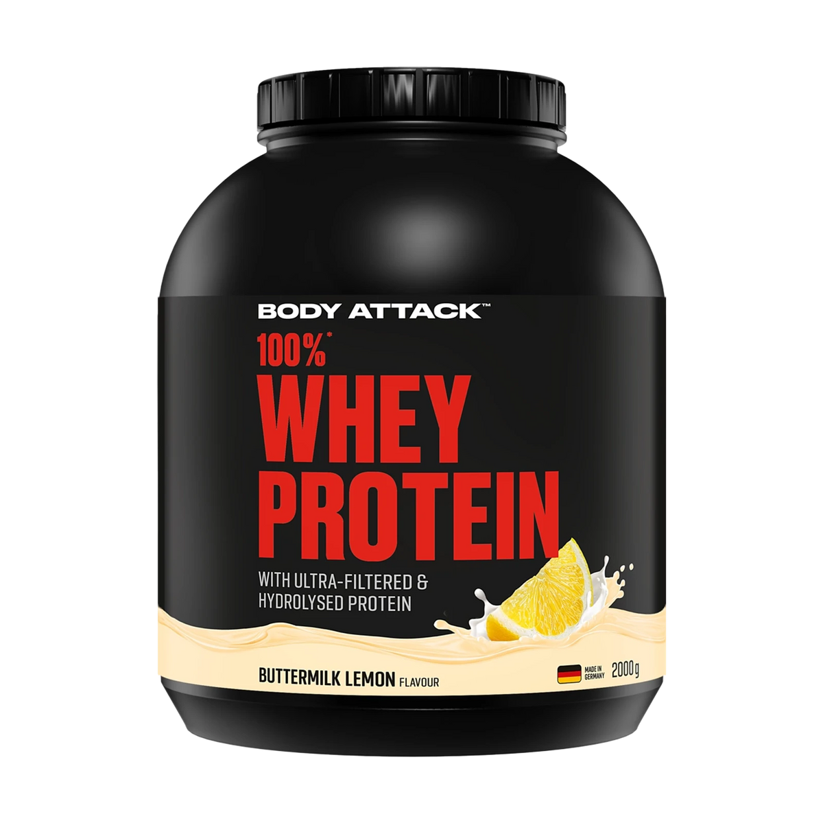 Body Attack 100 % Whey Protein – Buttermilk Lemon