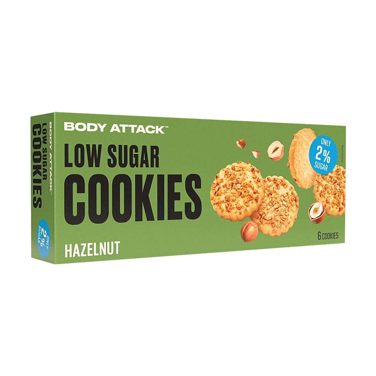 Body Attack Low Sugar Cookies – Hazelnut