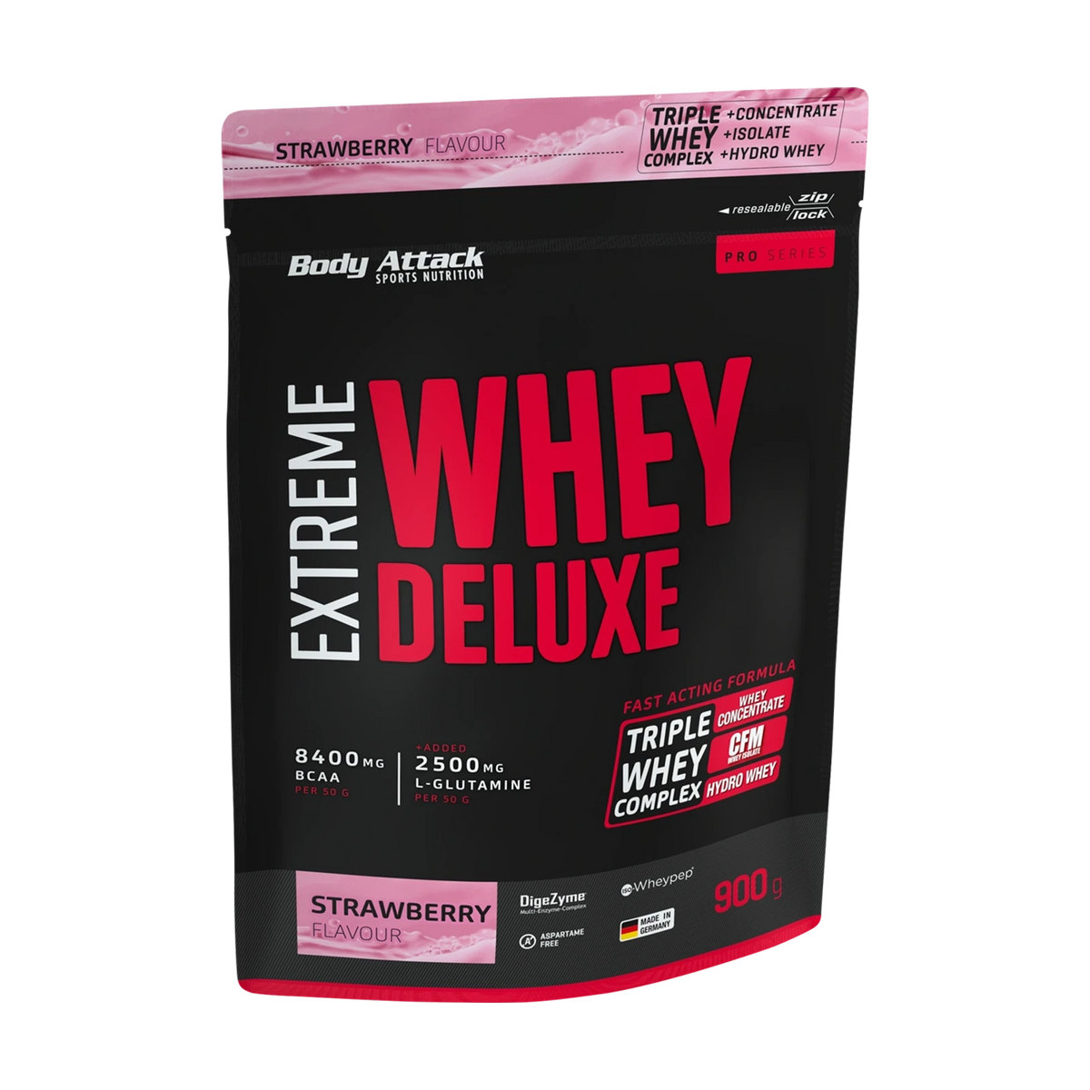 Body Attack Extreme Whey Deluxe – Strawberry