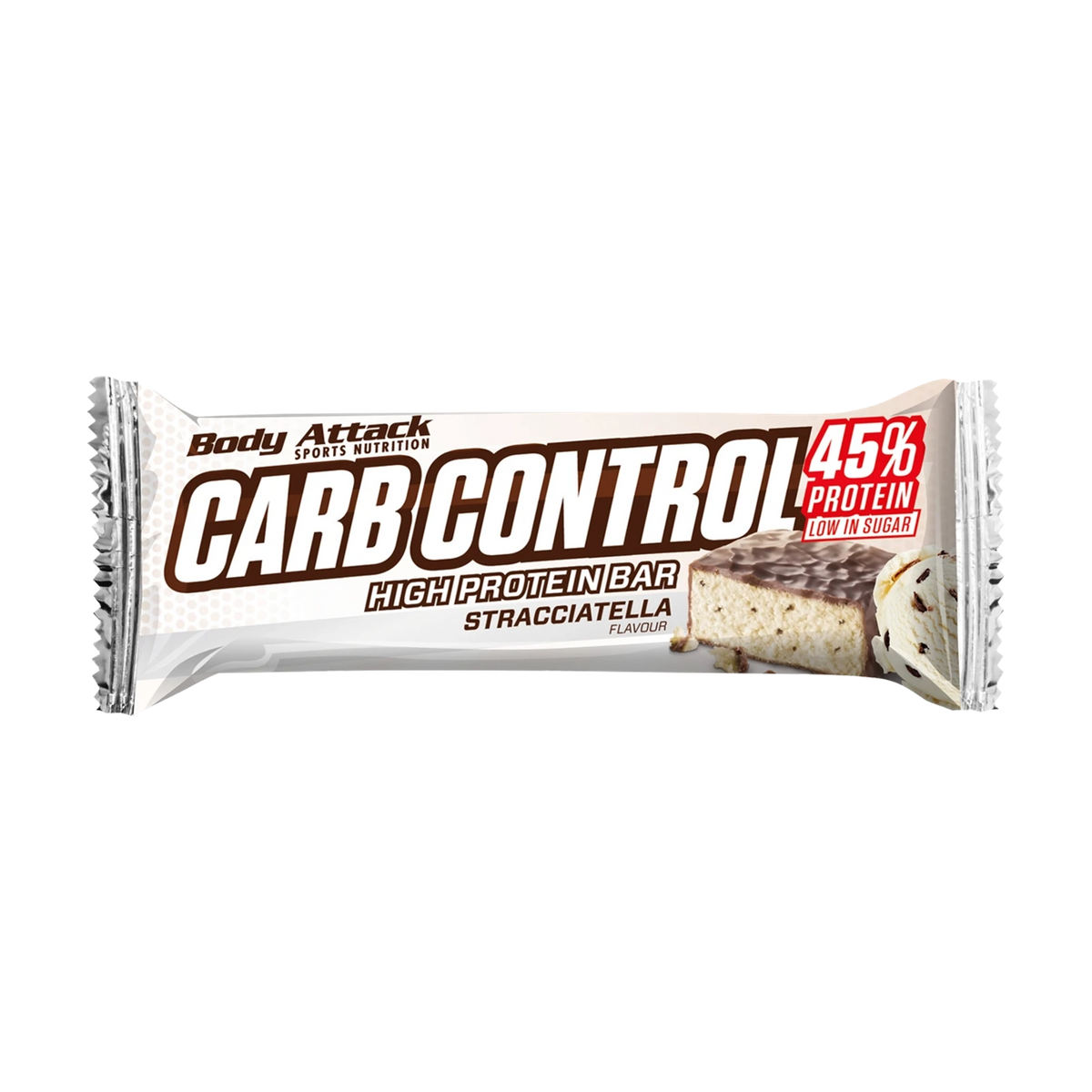 Body Attack Carb Control Proteinriegel – Stracciatella