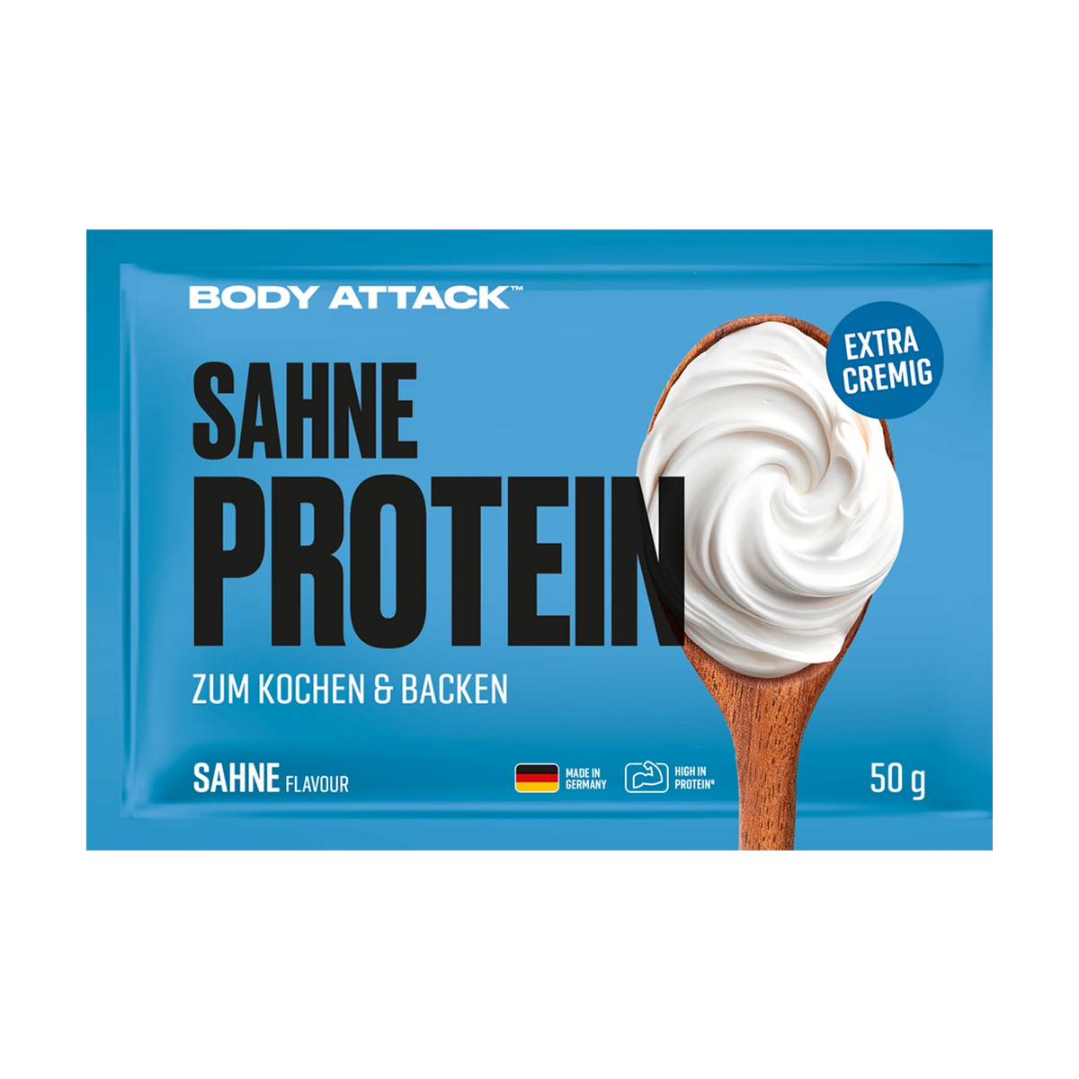 Body Attack Sahne Protein Probe – Natural