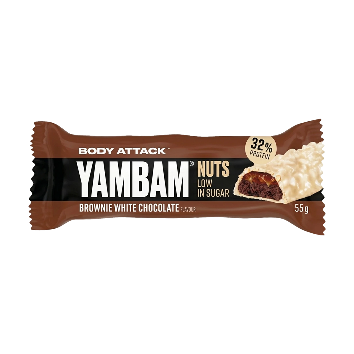 Body Attack Yambam Crunch – Brownie White Chocolate Nuts