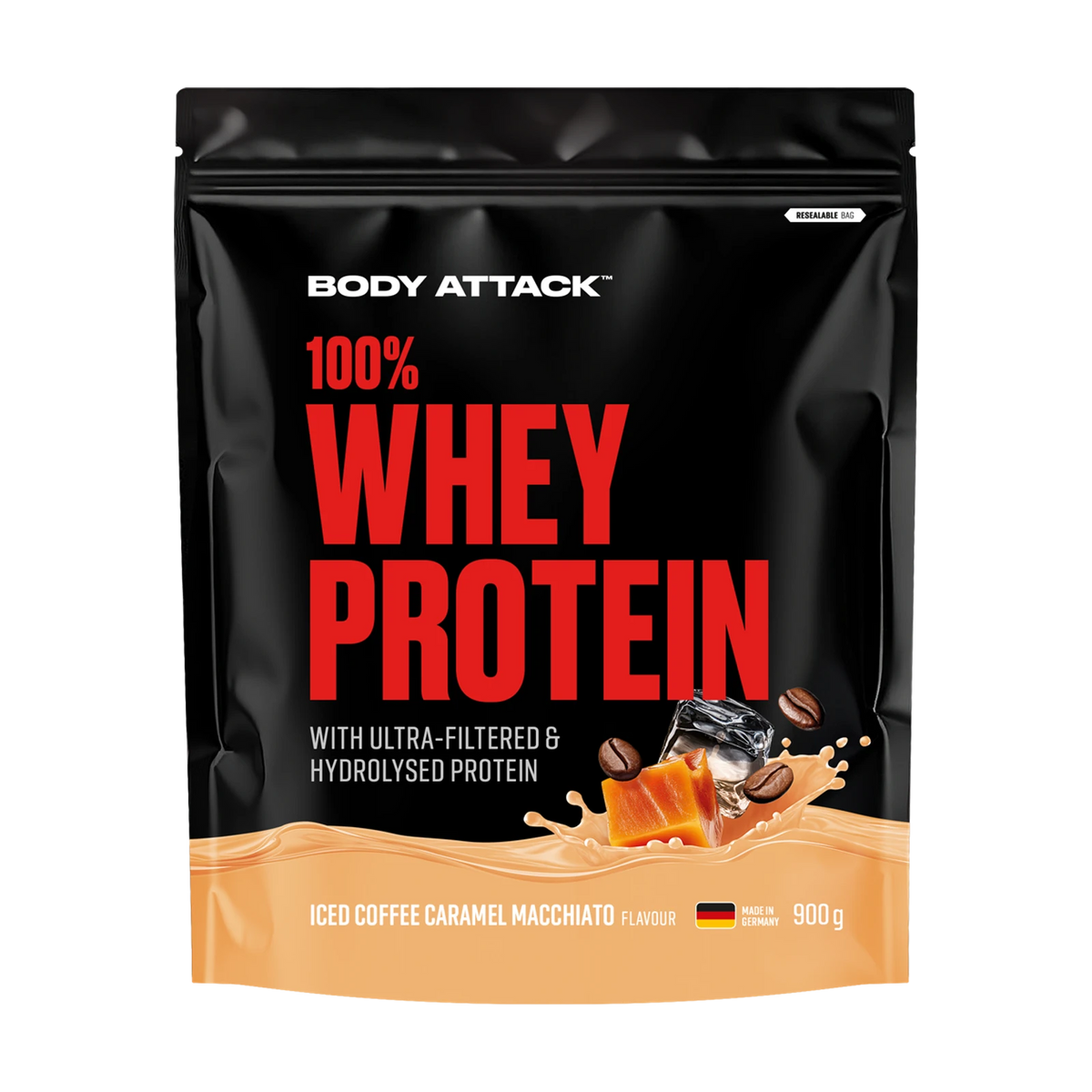 Body Attack 100 % Whey Protein – Iced Coffee Caramel Macchiato